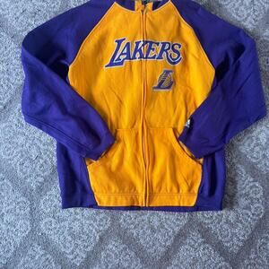 Adidas lakers zip up hoodie in